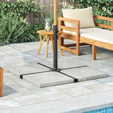 Sonnenschirm Gewichtsplatte Sonnenschirmständer Granit 25kg Quadratisch vidaXL