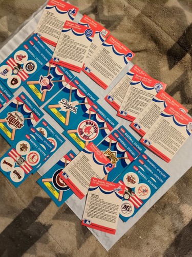 Vtg. 28 BASEBALL STICKERS TEAM CARDS 1989 FLEER MINT CONDITION - Bild 4 von 5