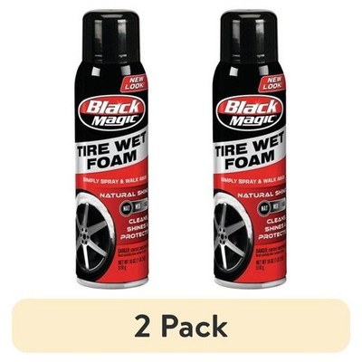 (2 pack) Black Magic Tire Wet Foam 18 oz. Tire Shine - 800002220