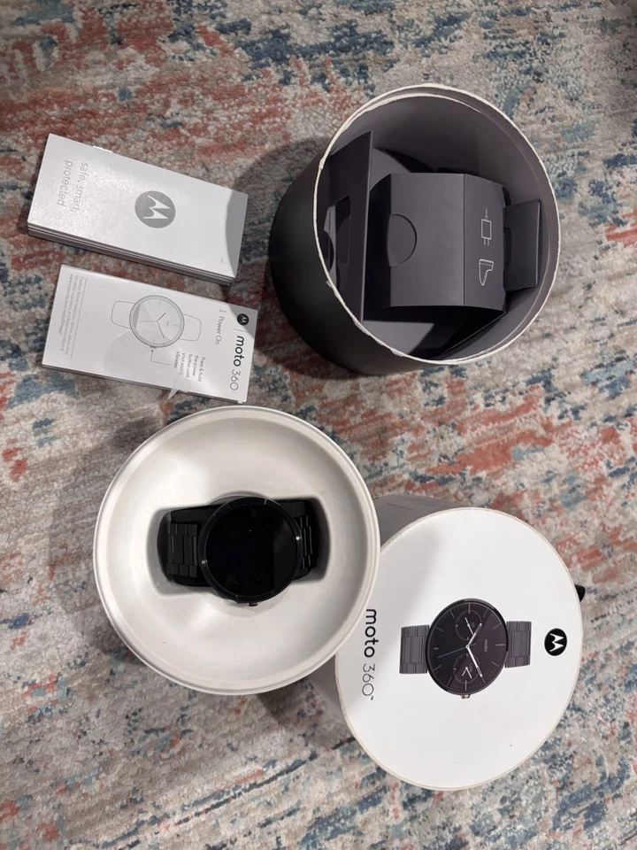 Motorola Moto 360 Sport 45mm Black Smartwatch Android Wear OS - Image 2 of 4