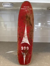 Vintage Skateboard Duro “999”  1960s Sidewalk Surfboard Metal Wheels 19”