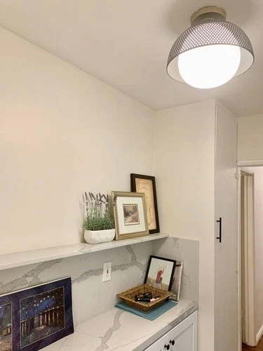 Maxim Perf 14 1/4" Wide Black and Satin Brass Ceiling Light - Picture 5 of 7