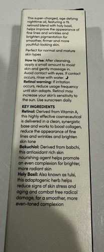 Naturopathica heiliges Basilikum & Retinol zeitloses Nachtöl 1oz NEU! - Bild 4 von 5