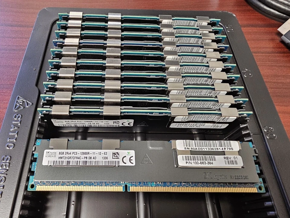2x Hynix HMT31GR7CFR4C-PB 8GB Server ECC RAM Memory | DDR3 RDIMM | PC3-12800R - Image 3 of 4