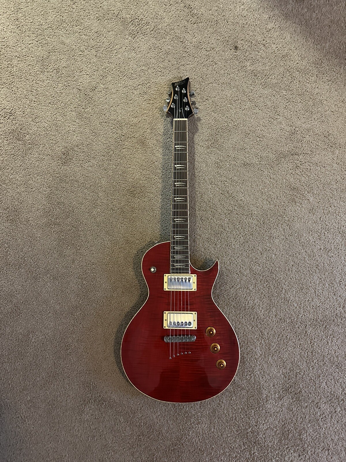 Mitchell MS450 Modern SingleCut Electric Guitar Cherry Red Coil Split