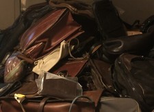 Local Maryland Pickup Only! Large (dirty And Dusty!)leather Bag Lot