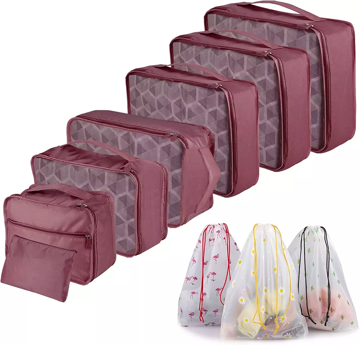 Set de 10 pièces, pour sac à main, valise, organisateur, sacs d'accessoires  de voyage