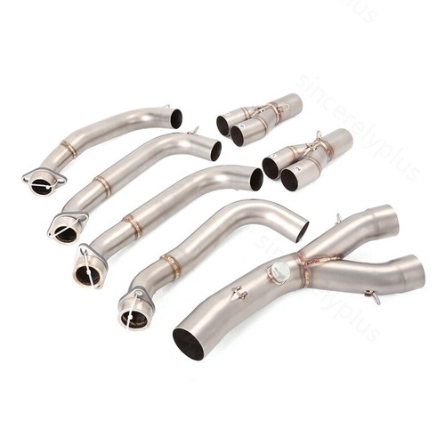 Tubo de conexión de tubo de enlace de cabezal sistema delantero de escape para Yamaha YZF R6 2006-2016 - Imagen 11 de 11