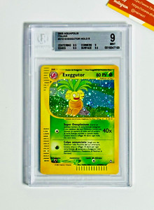 Pokemon BGS 9 Exeggutor #H10 Holo Aquapolis 2003 Italiano