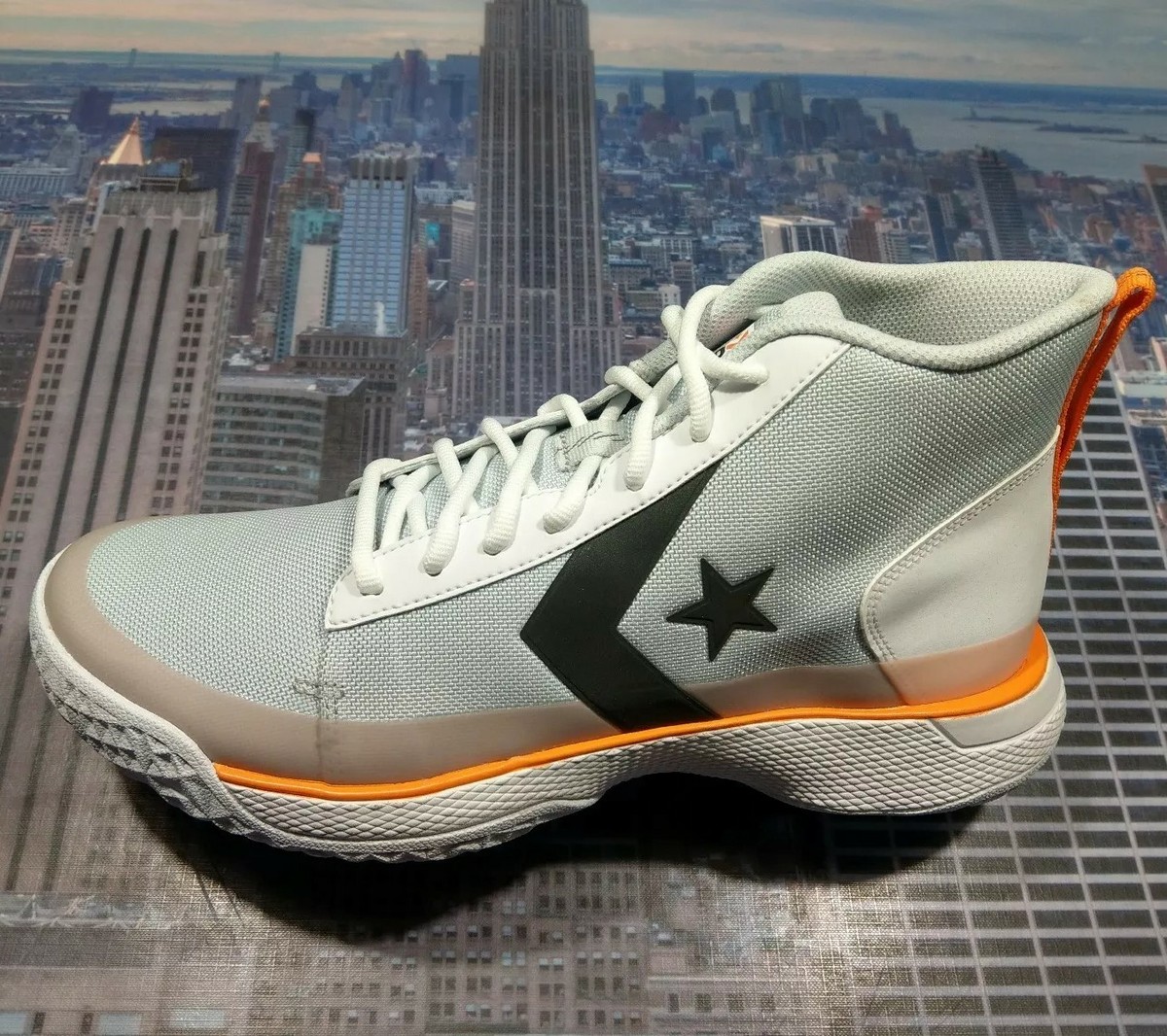 Brand New Sz 10 Converse Star Series BB Tinker Hatfield Pure Platinum W/ Box Converse Star Series RN OX x Tinker Hatfield Platinum  main image 4