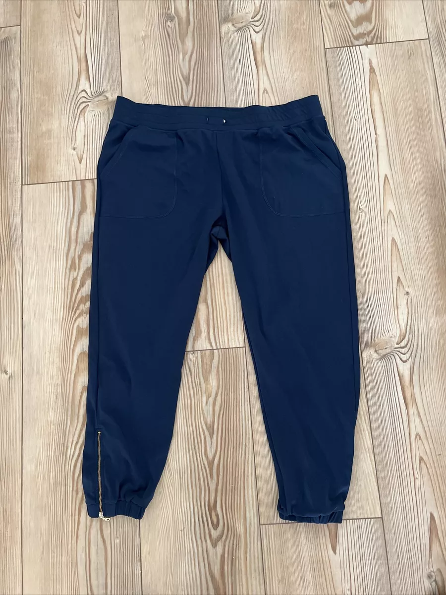 Navy peak zipper jogger hot sale