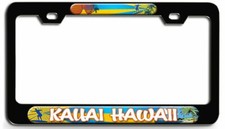 Kauai Hawaii Surfing Bl Steel License Plate Frame Design Kauai Hawaii Surfing Bl Steel License Plate Frame Design