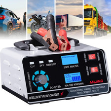 KFZ AUTO Batterie Ladegerät Impuls Reparatur 400W Akku Starthilfe 12/24V PKW LKW