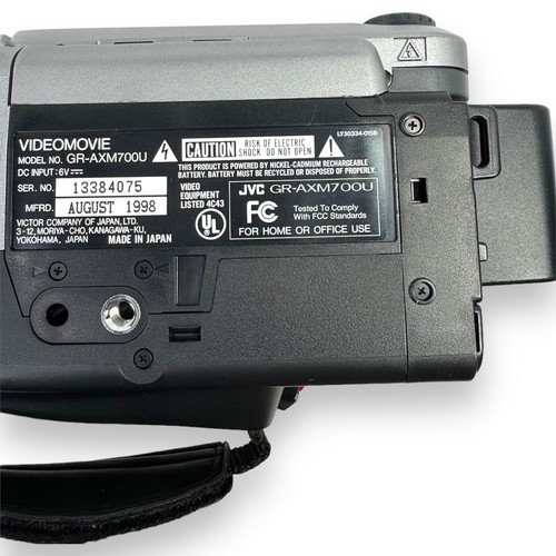 Videocámara JVC Videomovie GR-AXM700U VHS-C para piezas no funciona - Imagen 6 de 8