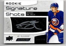 2018-19 Upper Deck Engrained Rookie Signature Shots Michael Dal Colle Auto New