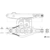 Febi Bilstein 194708 Lenker RadaufhäNgung FüR Toyota Rav 4 A3 A4