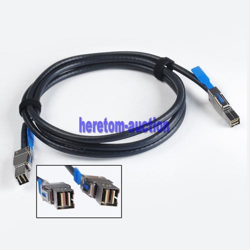 For HP 717433-001 External Mini SAS to Mini SAS 2m Cable 691970-003 12Gbps 28AWG - 第 1/14 張圖片