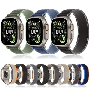 Trail Bande Sportive Loop Nylon pour Apple Watch 11 10 9 8 SE 44/45/46/49mm Ultra 3 2