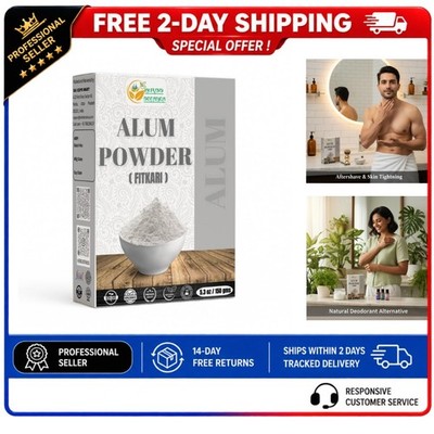 Potassium Alum Powder 5.3 oz Herbs Botanica Fitkari Skin Deodorant