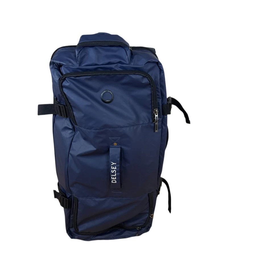 Delsey Paris Rolling Wheeled Duffle Bag With Long Handle Blue 28-Inch - Image 3 of 4