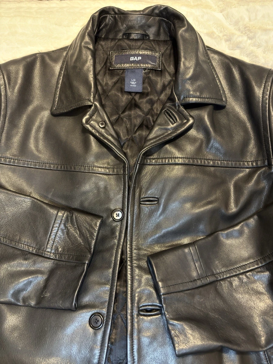 Gap Leather Outer Shell Coats, Jackets & Vests for Men for sale | eBay