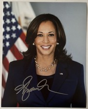 Kamala Harris Signed Photo, 8x10 with COA,