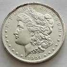 1904 O Morgan Silver Dollar Great 90% Silver United States Coin AU