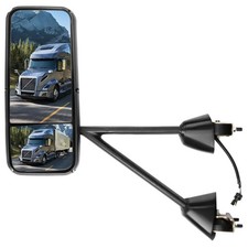 LH Truck Mirror Power Heated Chrome Compatible 2008-2016 T660