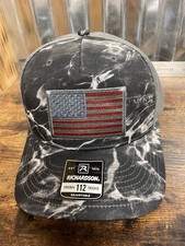 Richardson American Flag Mossy Oak Custom Patch Trucker Hat Custom Made 112