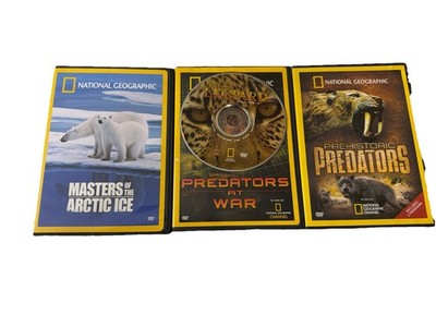 Prehistoric Predators At War Leopard Masters Artic Ice Dvd Nat l Geographic X4