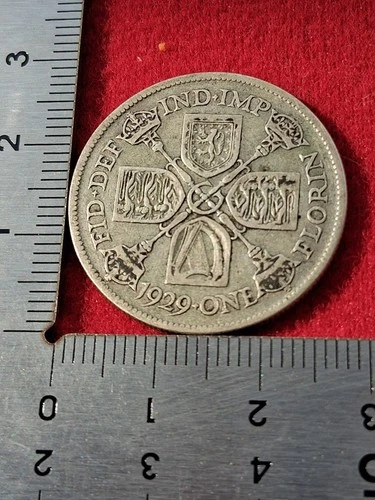 1929 George V Florin — photo from the most recent tracked eBay sale