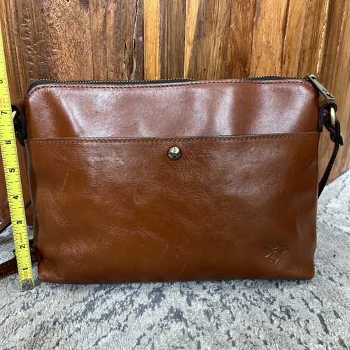 PATRICIA NASH Avellino Brown Leather Crossbody Handbag Purse D - Bild 4 von 14