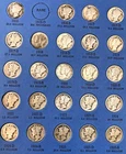 1916-1945-P,D,S COMPLETE  76-COIN MERCURYDIME SET