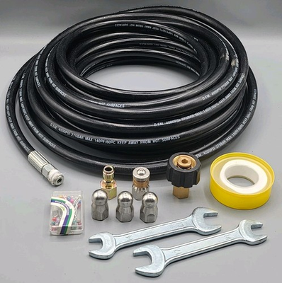 #ad 100FT Sewer Jetter Kit For Pressure Washer 4000 PSI Drain Cleaner Hose $39.99