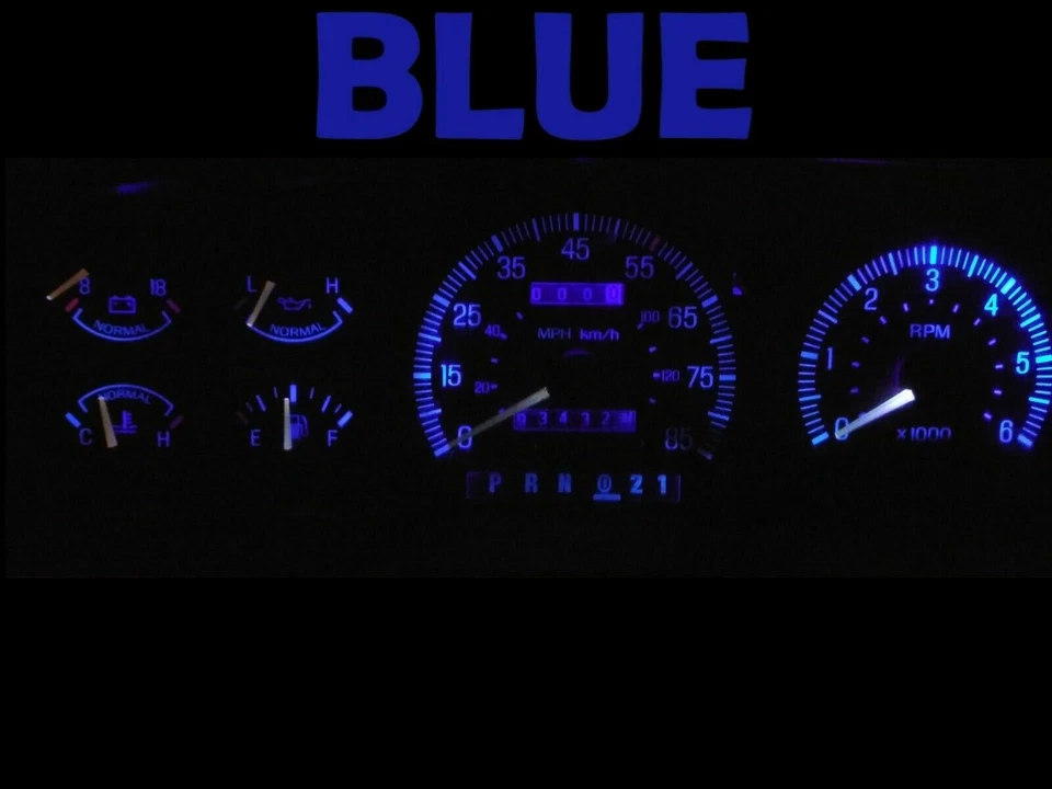 Gauge Cluster LED Dash Blue Bulbs For Ford 1987-1991 Bronco F150 F250 F350 Truck - Image 2 of 4