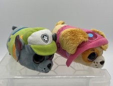 TY Beanie Teeny Tys Paw Patrol Lot of 2 Plush Animals Skye  Rocky