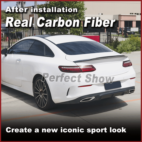 For Benz C238 E400 E450 Coupe 2017-2019 REAL CARBON Rear Trunk Spoiler Boot Wing - Picture 3 of 13