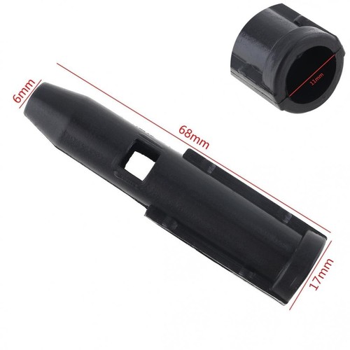2X For Peugeot Citroen Fiat Shift Gear Knob Stick Rod Inner Sleeve Adapter Black - Picture 4 of 7