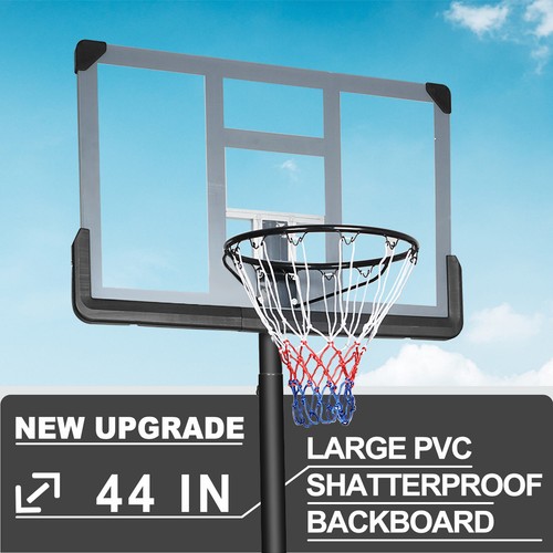 Pro 6.6 to 10ft Basketball Hoop Adjustable Height Portable Backboard System Kid - Picture 5 of 8