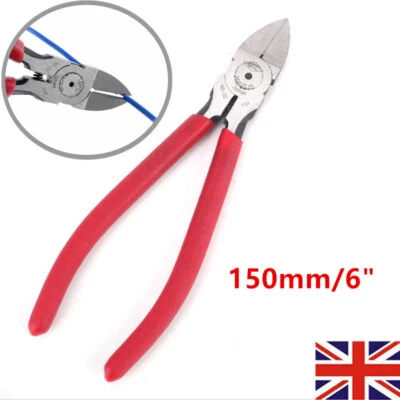 6" Flush Cut Side Cutters Diagonal Cutting Pliers Plier Wire Cable Nippers Tool