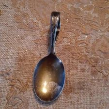 Silver Plated Bent Loop Baby Spoon
