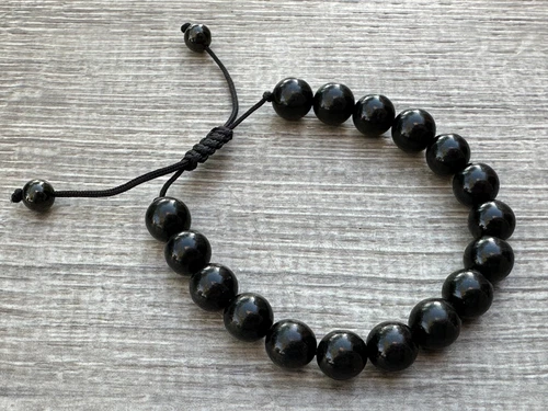 Grade A++ Edelstein Perlen verstellbar Armband 10 mm, echte Kristalle Armbänder - Bild 60 von 124
