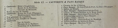 ALTE POSTKARTE STEREOSKOPISCHE ANSICHT JULIEN DAMOY SERIE NR. 12 CAUTERETS