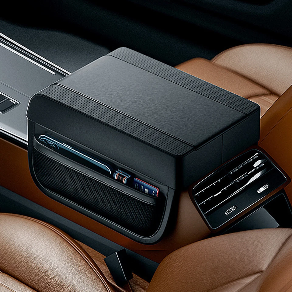 Caja reposabrazos consola central coche funda cojín protector accesorios adornos Foto 4 de 4