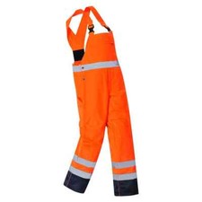 Image of Portwest PJ52 Hi Vis Contrast Bib & Brace - Unlined Orange / Navy