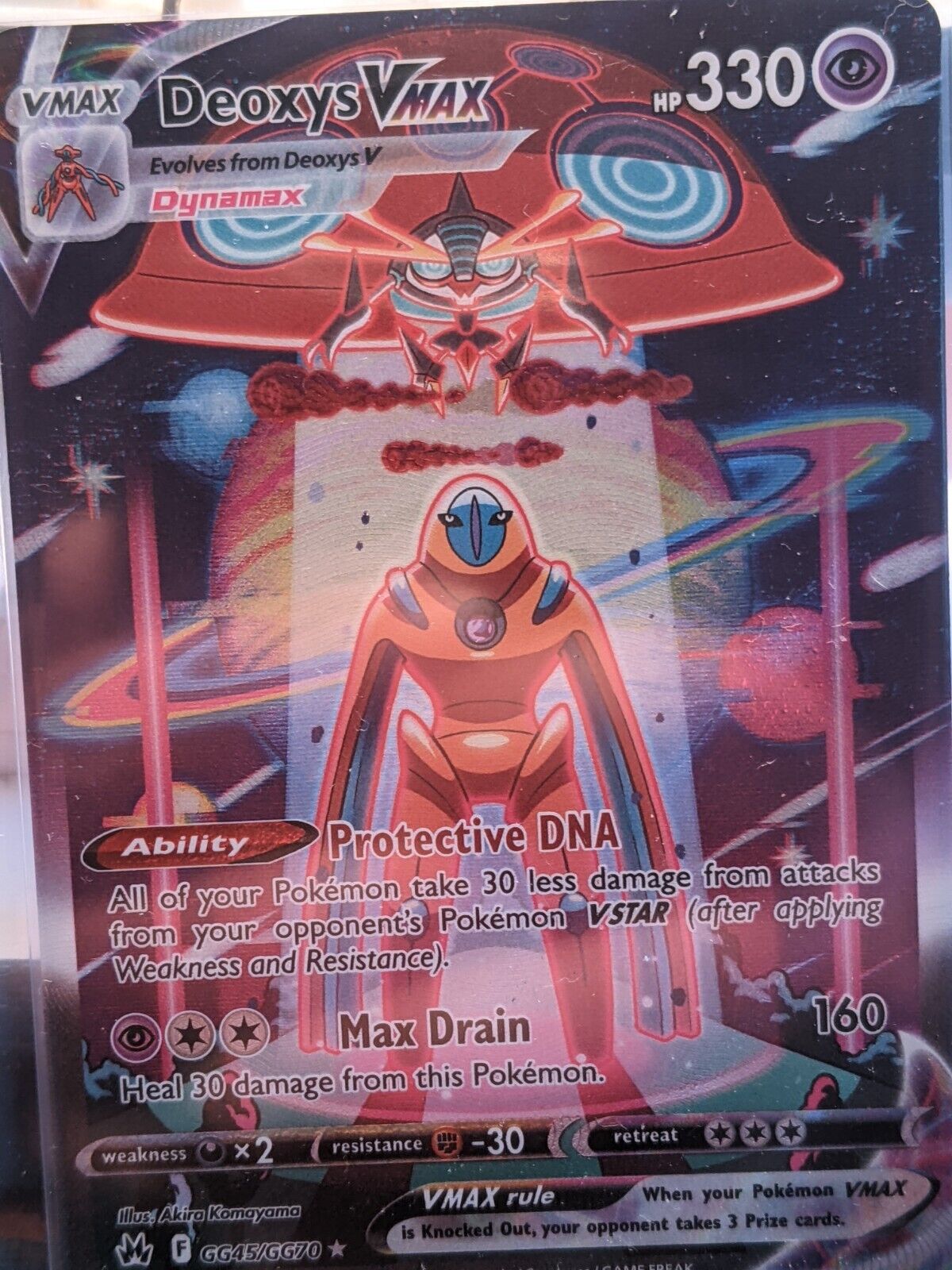 Mavin  pokemon deoxys vmax crown zenith alt art