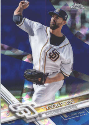 TYSON ROSS 2017 TOPPS CHROME SAPPHIRE EDITION #138 ONLY 250 MADE
