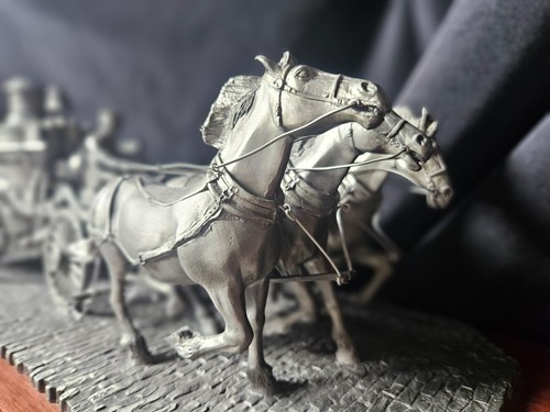 Franklin Mint National Fire Museum FIVE ALARMS! Pewter Inv. #3643 - Picture 4 of 5