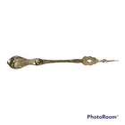 Antique Reed Barton Sterling Silver Les Cinq Fleurs Twisted Butter Pick Monogram