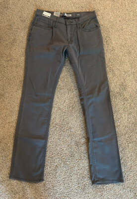 BKE BUCKLE Jake Straight Casuals Pants Dark Gray Mens Sz 30R Meas. W30 xL30  NWT